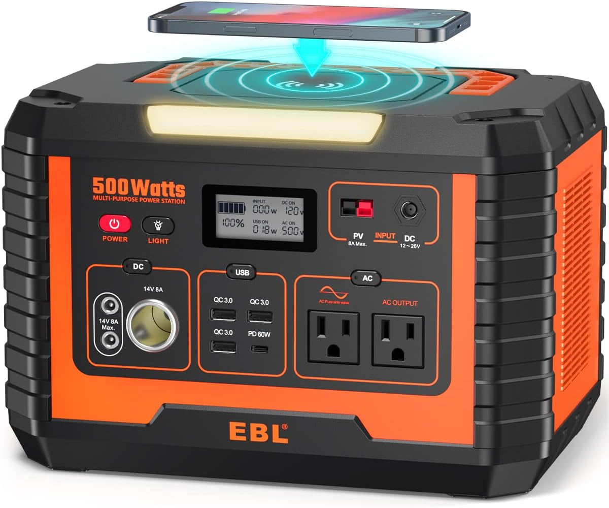 2400W Portable Power Station ⚡ 1843Wh Solar Generator w/ LiFePO4 Battery | 4800W Surge, Fast 2-Hour AC Charging, 11 Ports, 4 AC Outlets & 100W USB-C PD | For Camping, Home, CPAP & Emergency