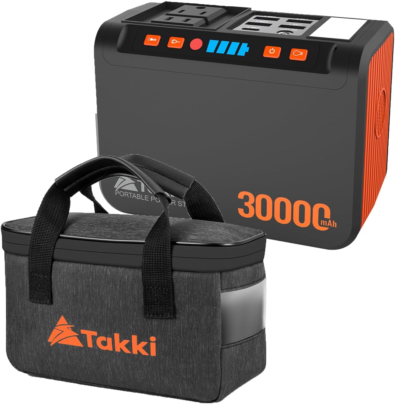 120W Peak Solar Generator Portable Power Station with 21W Panels, 88Wh Solar Charger Power Bank, AC DC USB Ports for Camping, Tent, Laptop, Outdoor, and Emergency Use