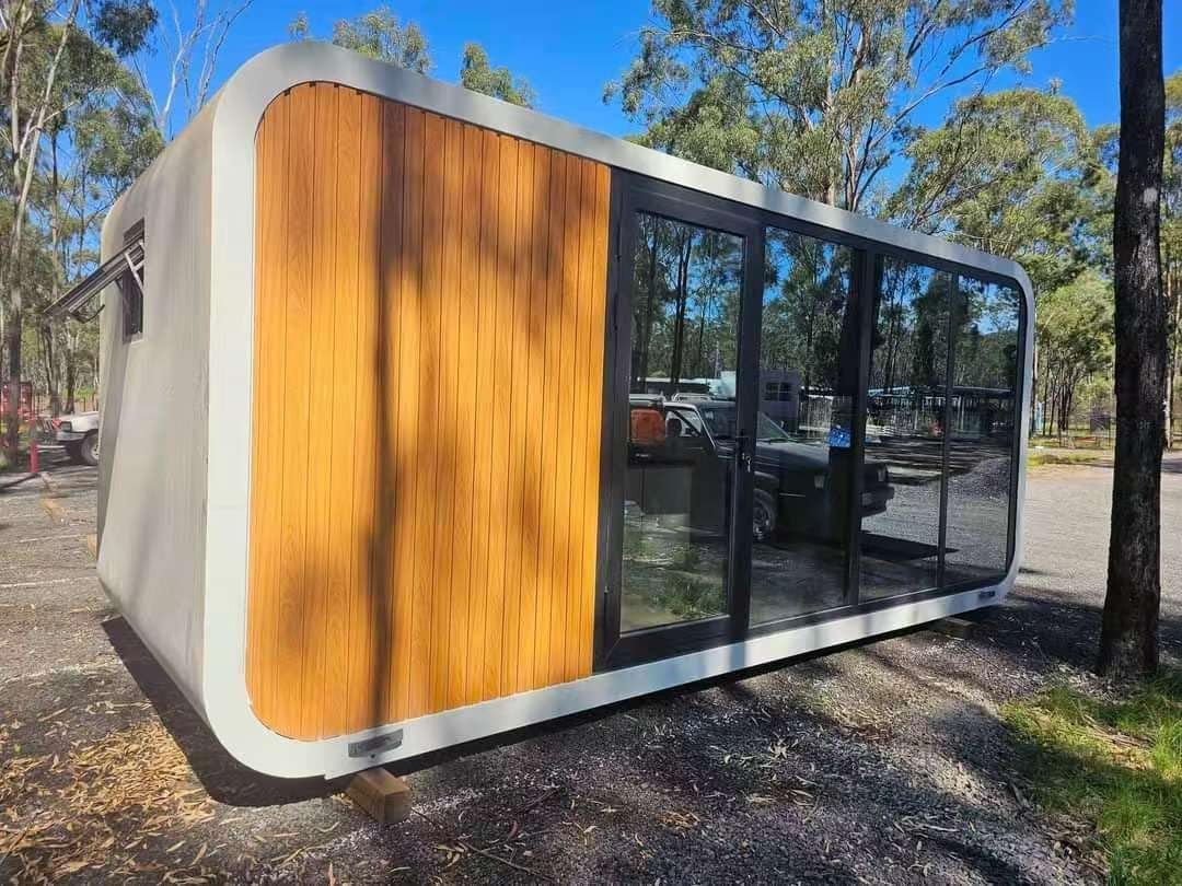 Quick.Simple.Easy SEQ Luxury Prefab House to Live in_Container Movable House with 1 Bathroom, 1 Bedroom & 1 Kitchen.Modular Guest House, Office – 20 FT Free Airconditioner