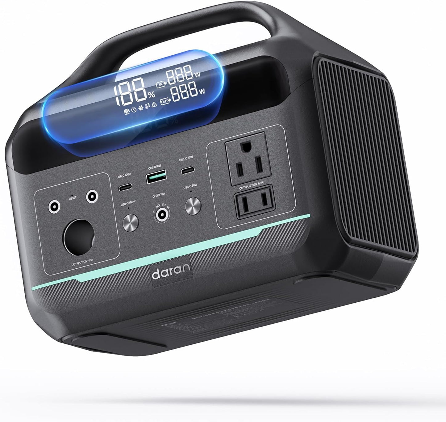 300W Solar Generator Portable Power Station – 204.8Wh LiFePO4 Battery with Foldable 30W Solar Panel, AC & DC Outlets for Camping, Home Use, RV & Outdoor Adventure