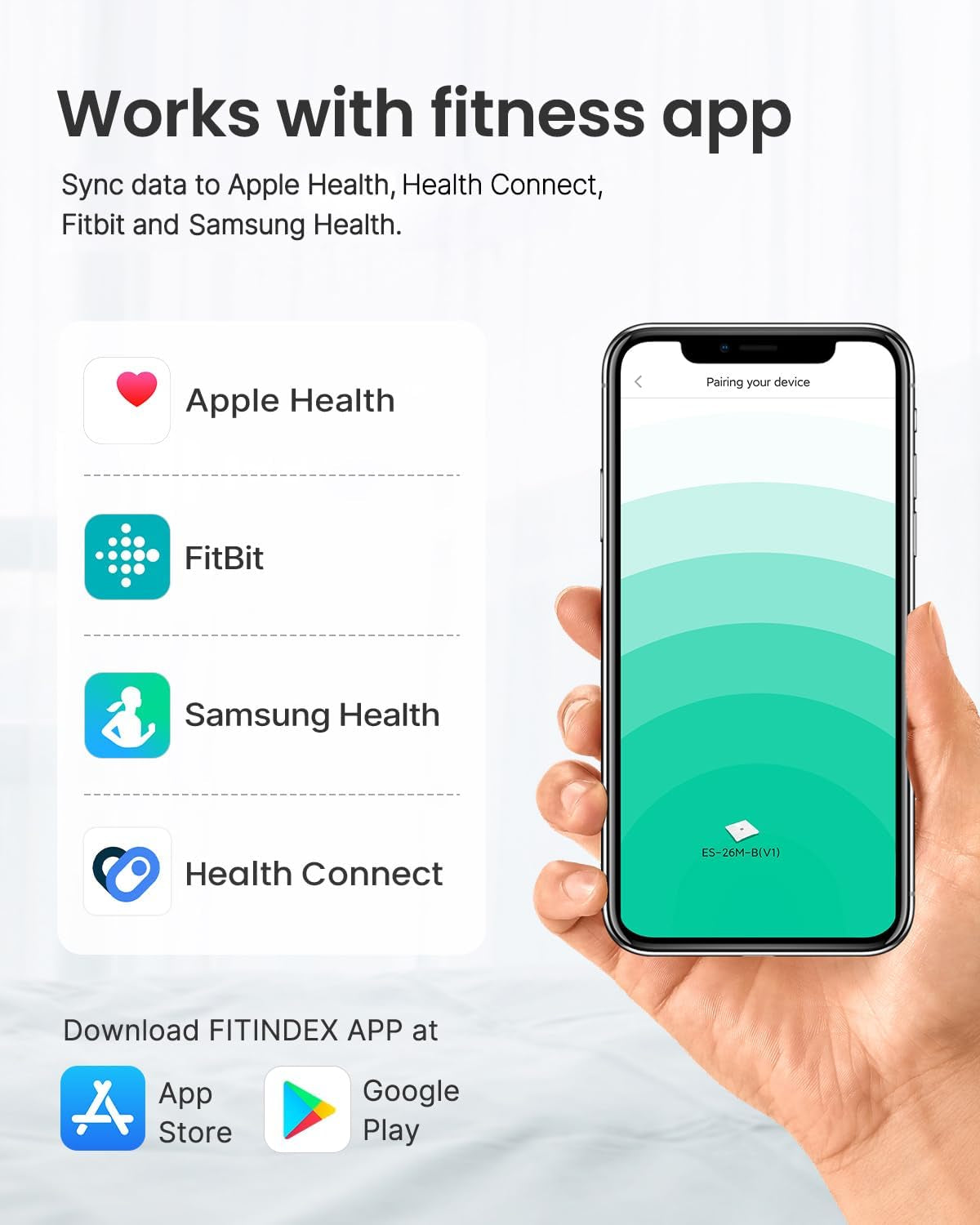 Smart Scale and Tape Measure, Digital Bathroom Scale & Body Tape Measure Sync with APP, Bluetooth Weighing Machine, Body Composition Analyzer, for Health Care