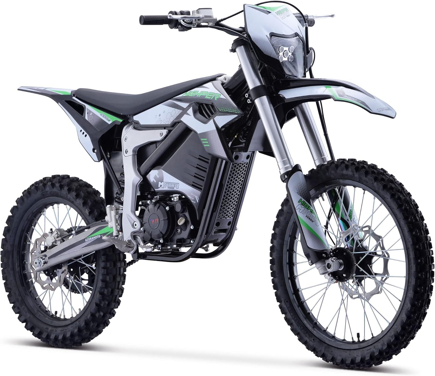 Venom 72v 12000w Electric Dirt Bike White