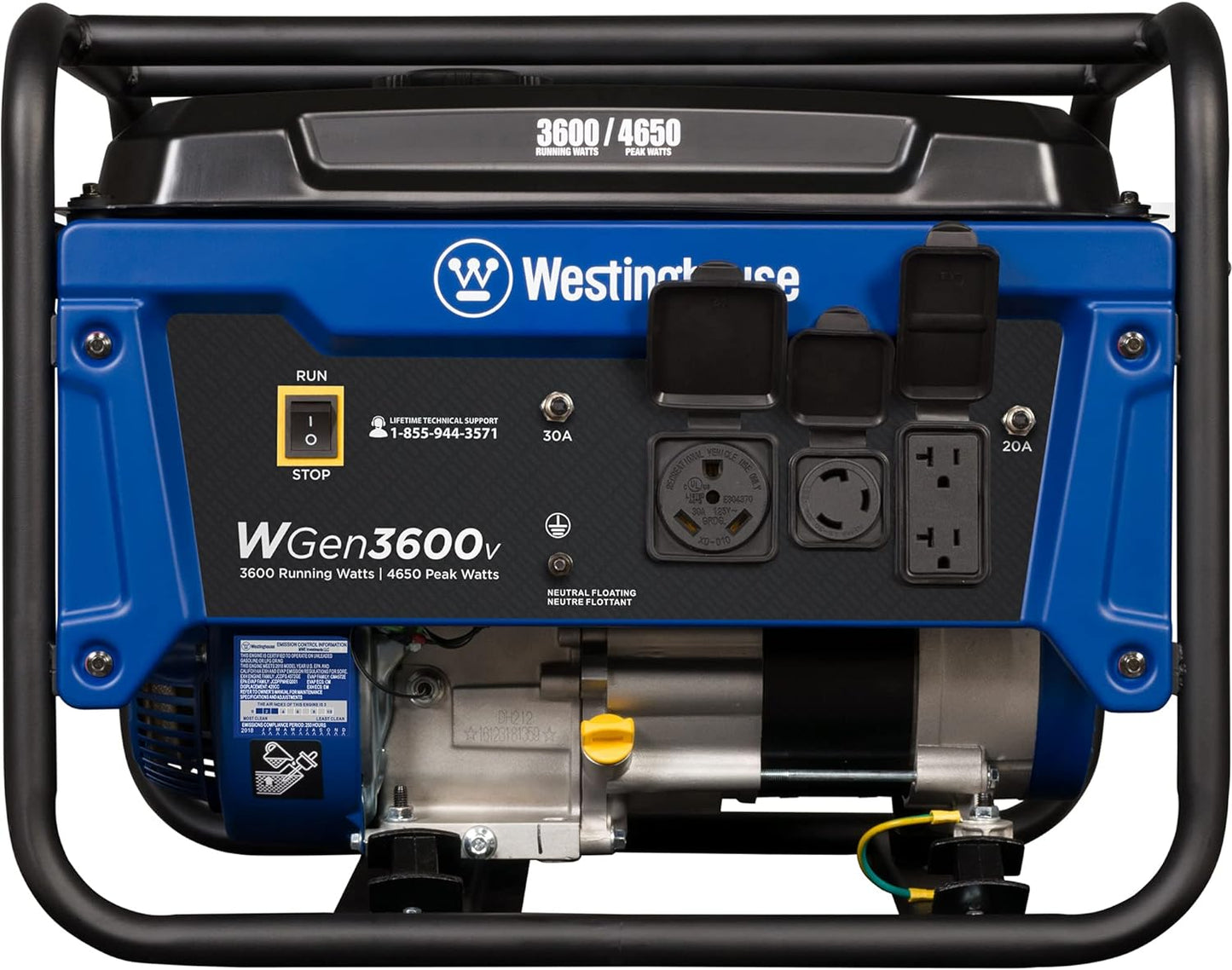 Outdoor Power Equipment 4650 Peak Watt Portable Generator, RV Ready 30A Outlet, Gas Powered