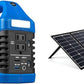 194Wh 300 Peak Watt Portable Power Station and Solar Generator & Portable 60W Solar Panel for Portable Power Stations, iPhone, iPad, Tablets, Laptop - Trustedcleantech