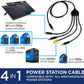194Wh 300 Peak Watt Portable Power Station and Solar Generator & Portable 60W Solar Panel for Portable Power Stations, iPhone, iPad, Tablets, Laptop - Trustedcleantech