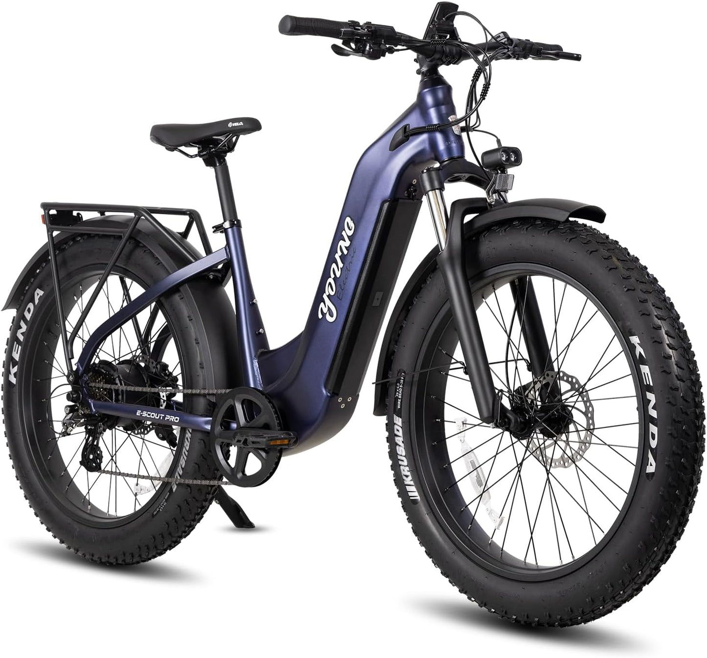 E-Scout PRO, Hunting 750W (Peak 1000W) Young Electric Bike for Adults, 48V/20Ah Battery 3A Fast Charger, Up to 80Mi 28MPH, 26''x4.0'' Fat Tire Mountain Snow Beach Off-Road Ebike