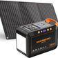 Camping Solar Generator 120W Peak, 88Wh Portable Power Station with 21W Foldable Solar Panel, AC/DC/USB QC3.0 Ports & LED Flashlight for Outdoor, Home, Camping, Fishing, Emergency Backup