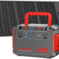 236.8Wh Portable Power Station with 100W Portable Solar Panel Set - Trustedcleantech