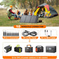 236.8Wh Portable Power Station with 100W Portable Solar Panel Set - Trustedcleantech