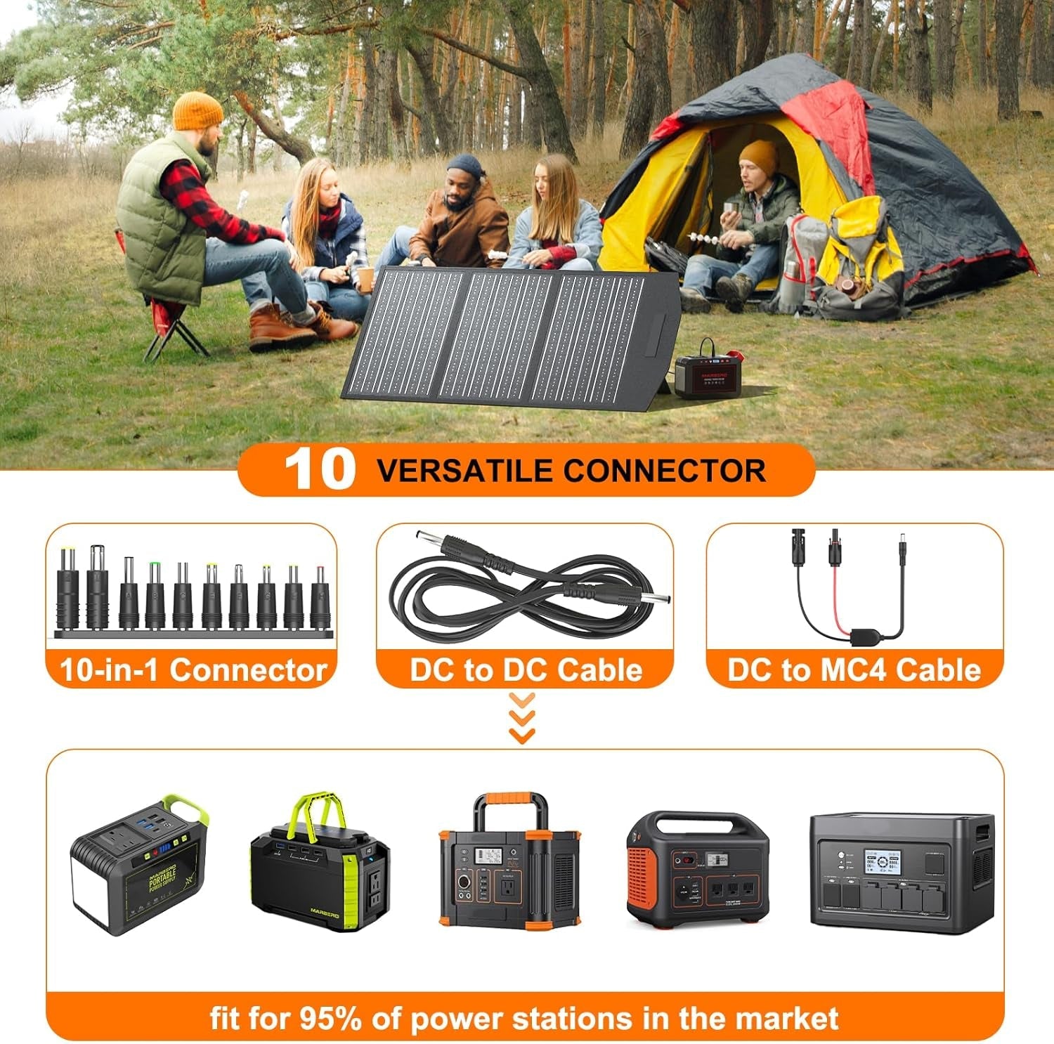 236.8Wh Portable Power Station with 100W Portable Solar Panel Set - Trustedcleantech