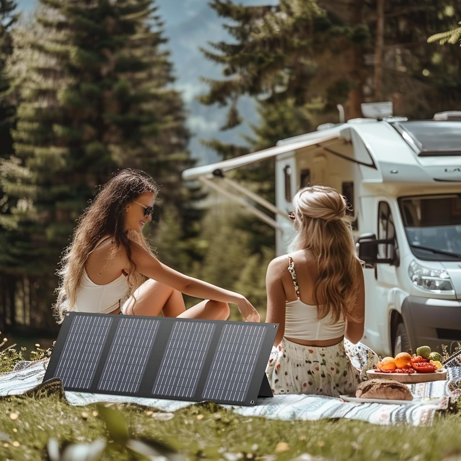 250W Portable Power Station with 40W Solar Panel, Solar Power Bank with AC Outlet, 67500mAh Solar Generator Outdoor for Tent Camping, RV Travel and Home Emergency - Trustedcleantech