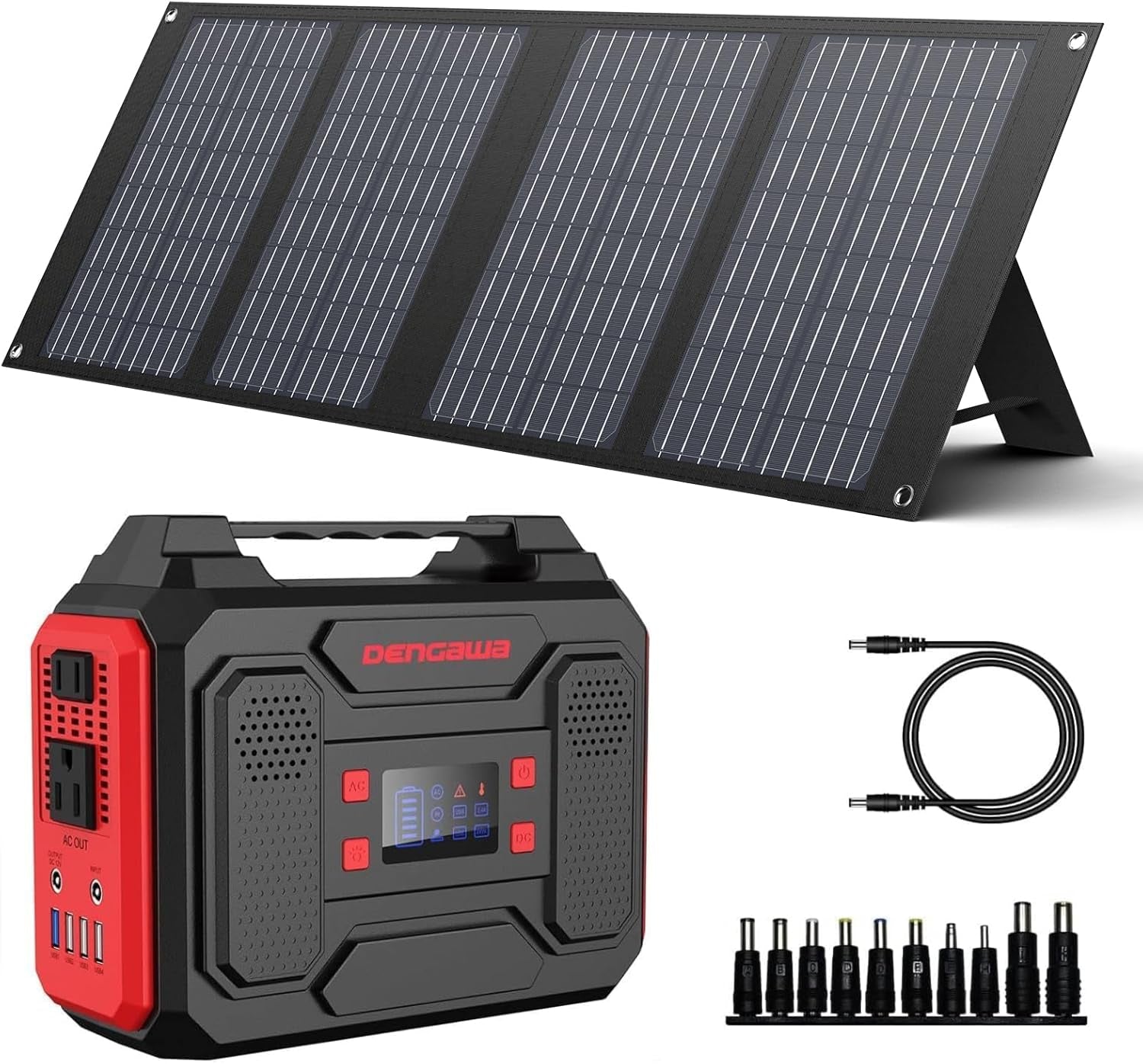 250W Portable Power Station with 40W Solar Panel, Solar Power Bank with AC Outlet, 67500mAh Solar Generator Outdoor for Tent Camping, RV Travel and Home Emergency - Trustedcleantech