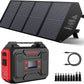 250W Portable Power Station with Portable Solar Panel 100W, Solar Generator Outdoor Backup Battery Supply with AC Outlet 67500mAh for Tent Camping, Home Emergency, Traveling, RV Trip - Trustedcleantech