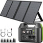 Solar Generator 300W with 60W Solar Panel, 80,000mAh Portable Power Bank with AC Outlet for Outdoors Camping Emergency Use