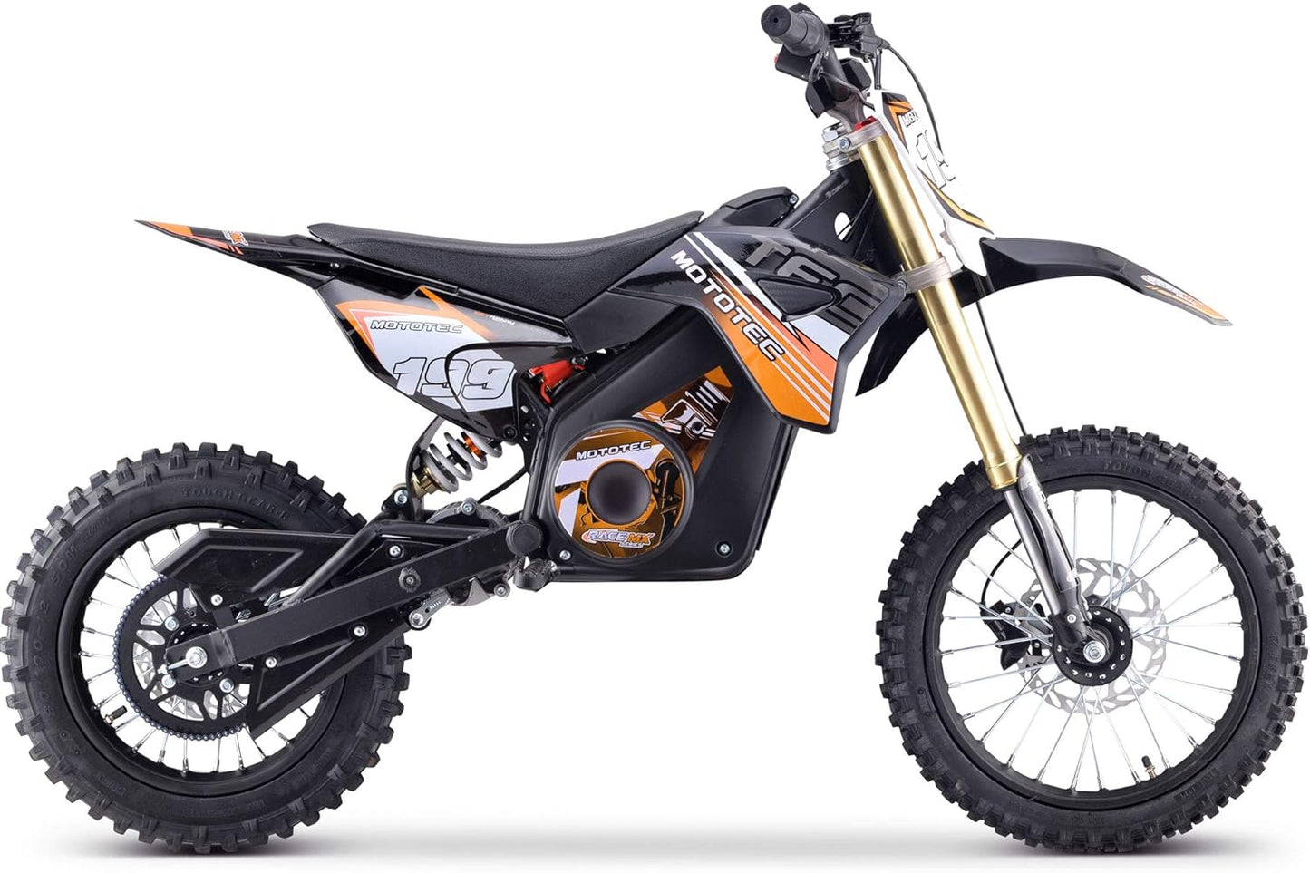 48v Pro Electric Dirt Bike 1600w Lithium Orange