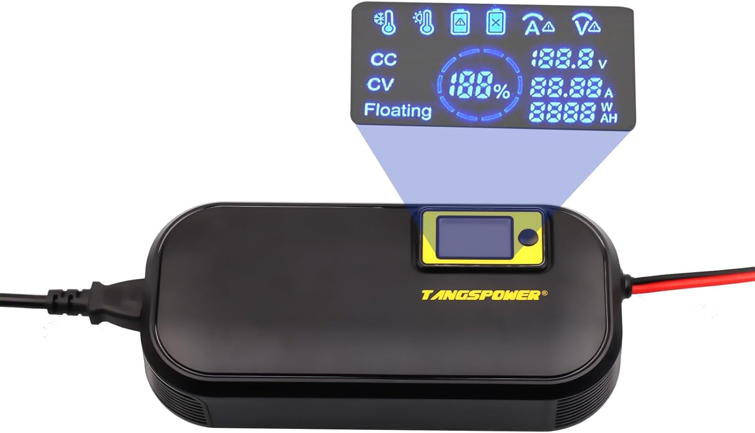 84V 8A Battery Charger Adjustment Current 72V Smart Charger with XT60 Connector for Health Care 72V 20S Lithium Battery Pack