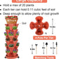 Vertical Planter 7 Tier Stackable Planters Garden Planters Strawberry Herb Flower and Vegetable Planter Indoor Outdoor Gardening Pots with Removable Wheels and Tools