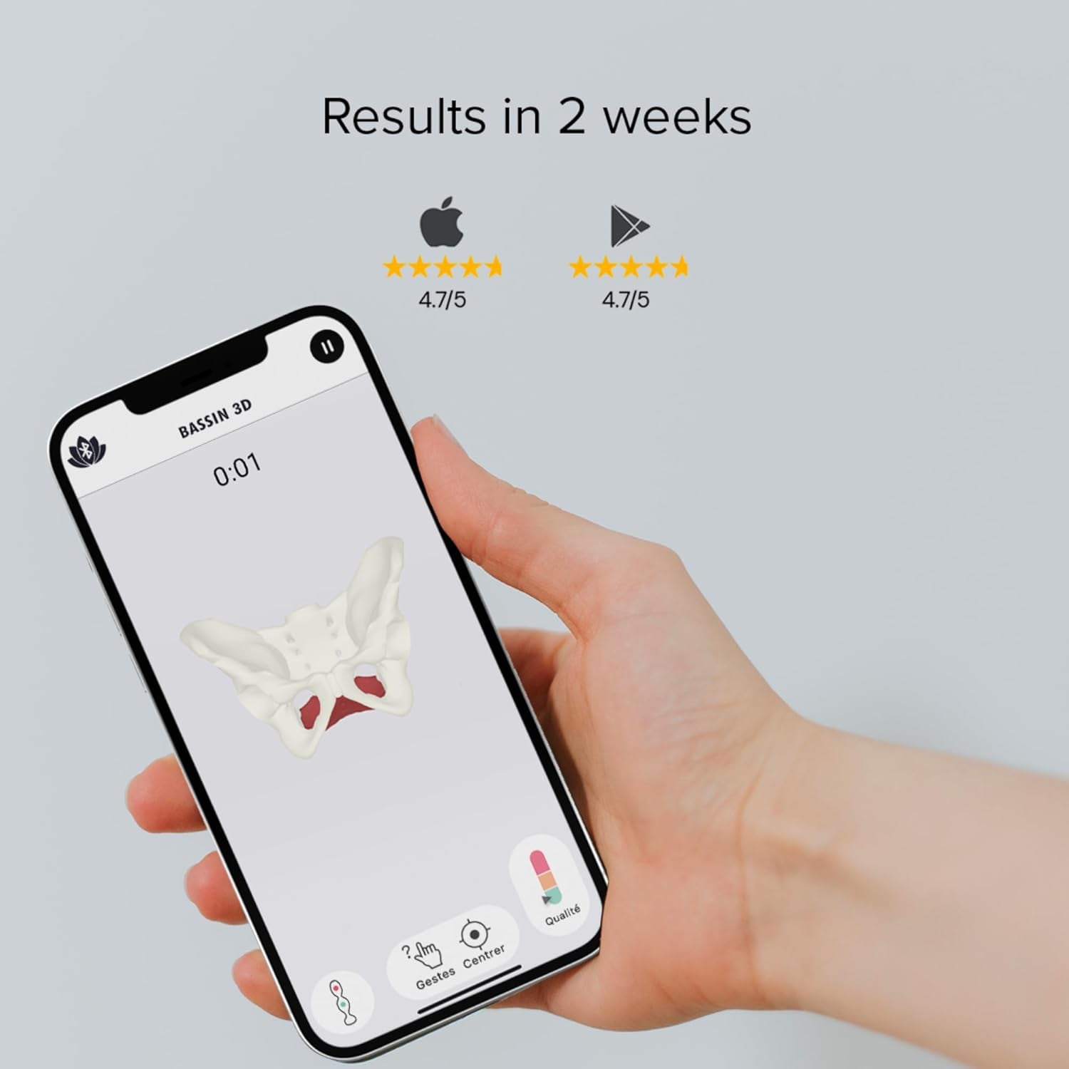 Care + | Pelvic Floor Exerciser with App | Kegel Trainer | Strengthen Your Pelvic Floor, get Better Bladder Control, Stronger Pelvic Support