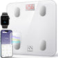 Smart Scale and Tape Measure, Digital Bathroom Scale & Body Tape Measure Sync with APP, Bluetooth Weighing Machine, Body Composition Analyzer, for Health Care