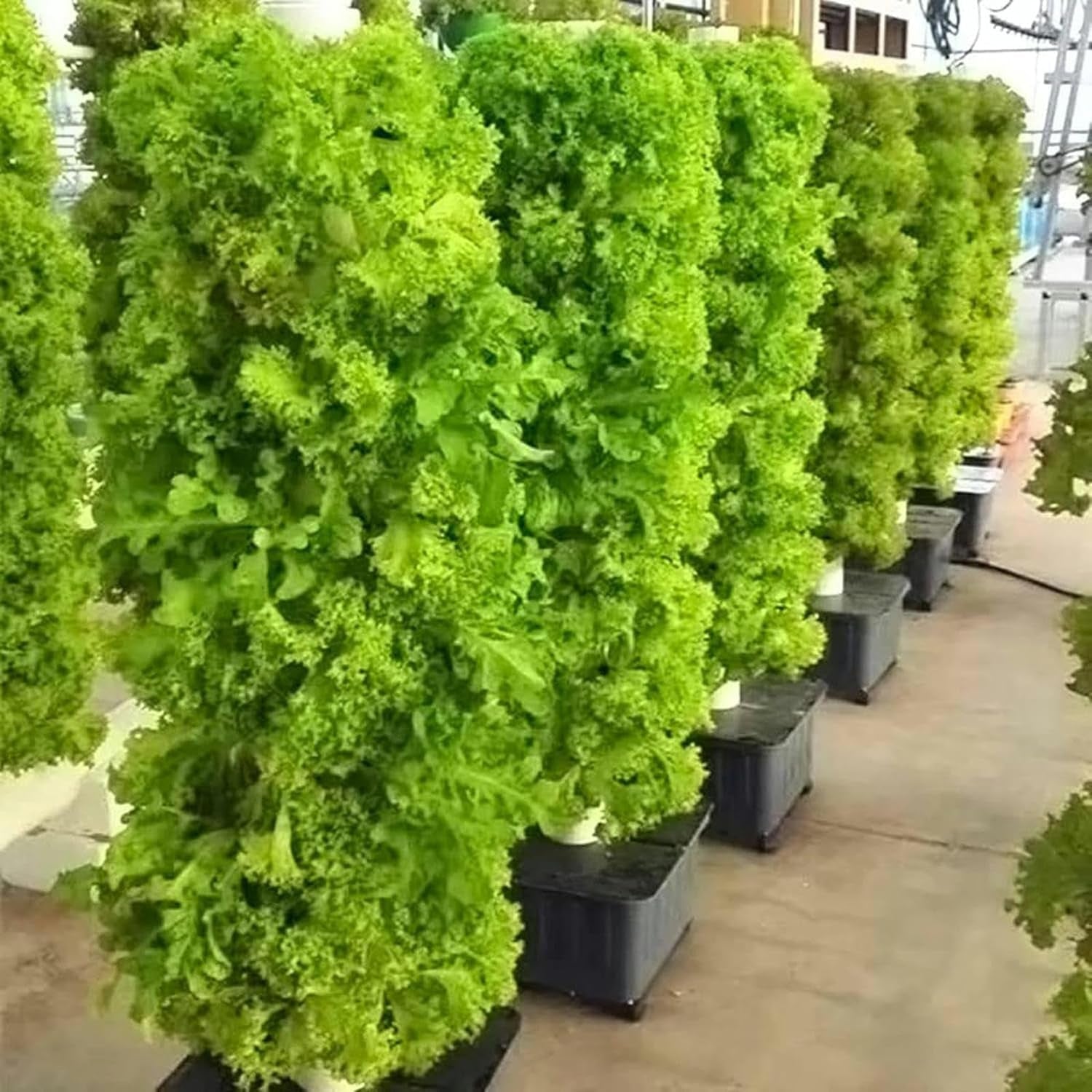 Smart Hydroponics Growing System 45 Plant Sites Vertical Garden Tower Aeroponics Growing Kit with Pump Farm Greenhouse Vegetable Plant Tower Soilless Cultivatio