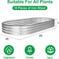 8×4×1ft Oval Raised Garden Bed,Galvanized Raised Garden Bed Kit Outdoor Metal Gardening Planter Box for Vegetable, Fruits, Flower，Herbs