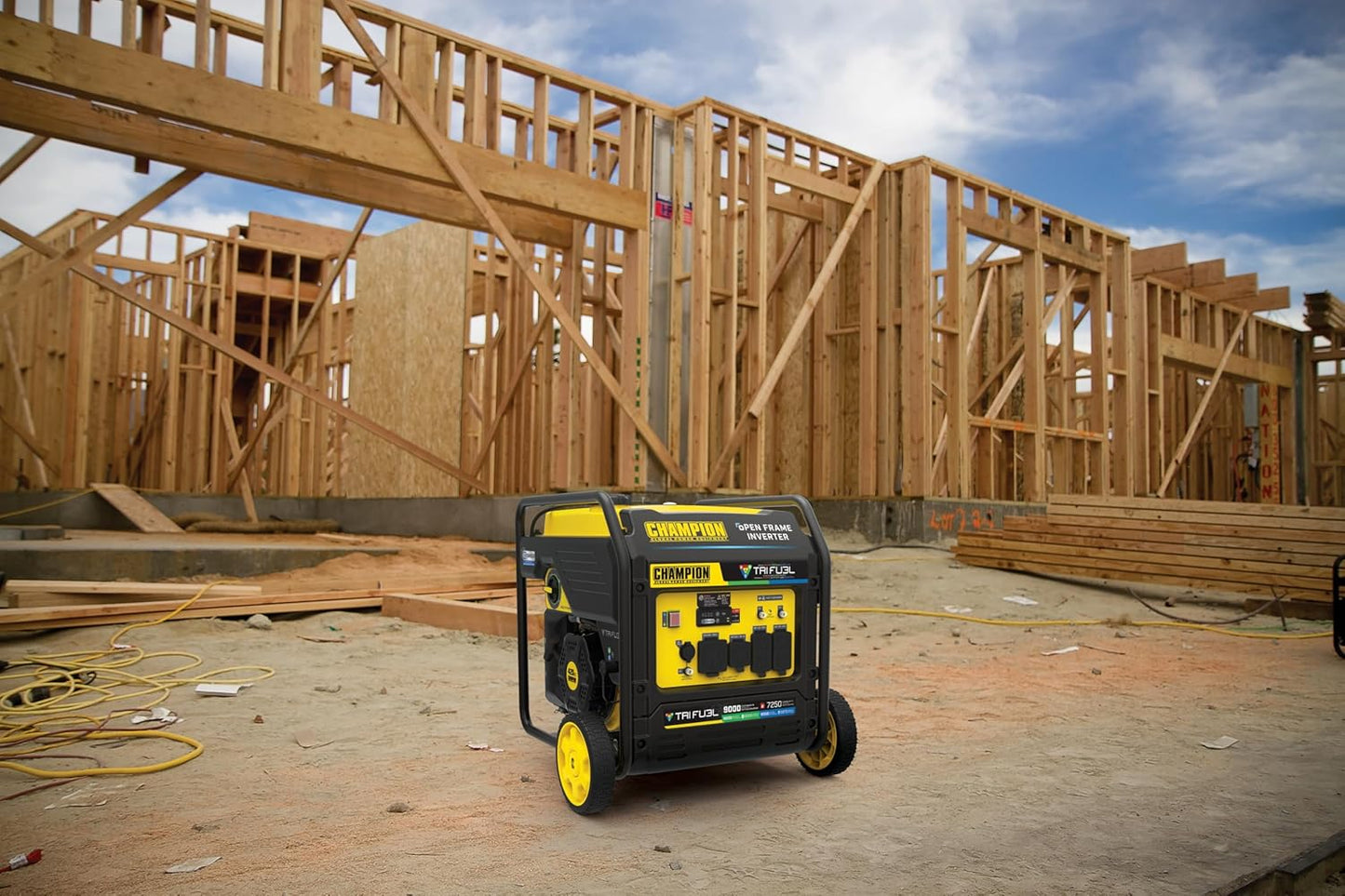  9000-Watt Tri-Fuel Inverter Generator w/ Electric Start  | Quiet Tech + CO Shield  | Gasoline, Propane & Natural Gas Powered  | Home Backup, RV, Construction, Emergency Ready