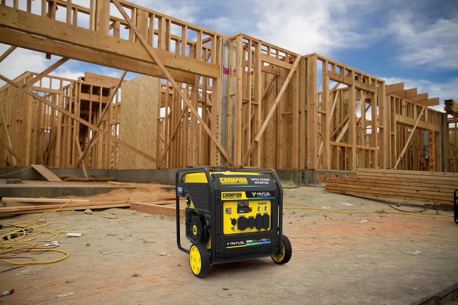  9000-Watt Tri-Fuel Inverter Generator w/ Electric Start  | Quiet Tech + CO Shield  | Gasoline, Propane & Natural Gas Powered  | Home Backup, RV, Construction, Emergency Ready