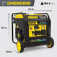  9000-Watt Tri-Fuel Inverter Generator w/ Electric Start  | Quiet Tech + CO Shield  | Gasoline, Propane & Natural Gas Powered  | Home Backup, RV, Construction, Emergency Ready
