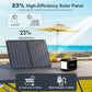 Camping Solar Generator 120W Peak, 88Wh Portable Power Station with 21W Foldable Solar Panel, AC/DC/USB QC3.0 Ports & LED Flashlight for Outdoor, Home, Camping, Fishing, Emergency Backup