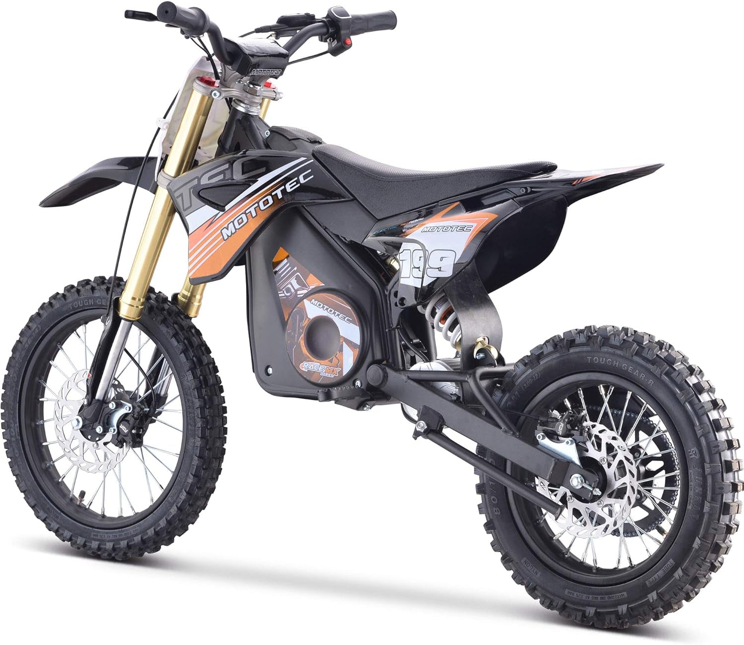 48v Pro Electric Dirt Bike 1600w Lithium Orange