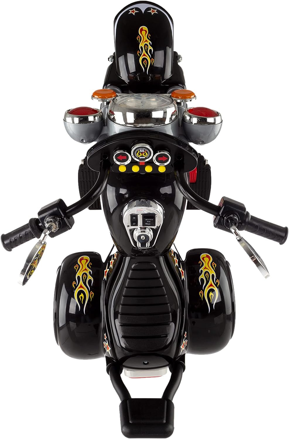 Kids Motorcycle Ride On Toy – 3-Wheel Chopper with Reverse and Headlights - Battery Powered Motorbike for Kids 3-5 years by Lil’ Rider (Black), 34 x 22 x 25.5 inches (80-1616)