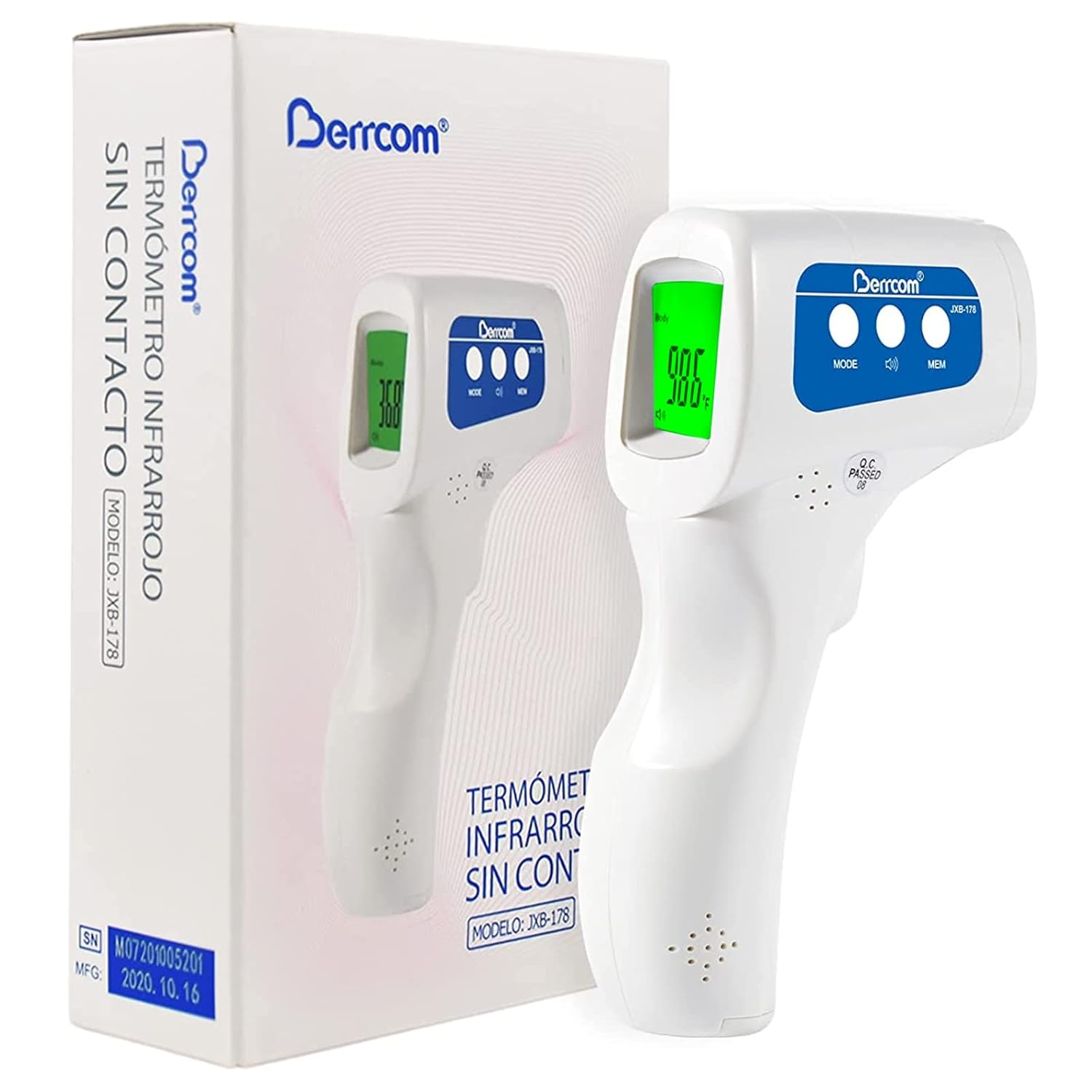 Digital Non-Contact Infrared Forehead Thermometer  | 3-in-1 Contactless Thermometer for Baby, Kids & Adults | Instant Fever Check | Temperature Gun for Home & Medical Use