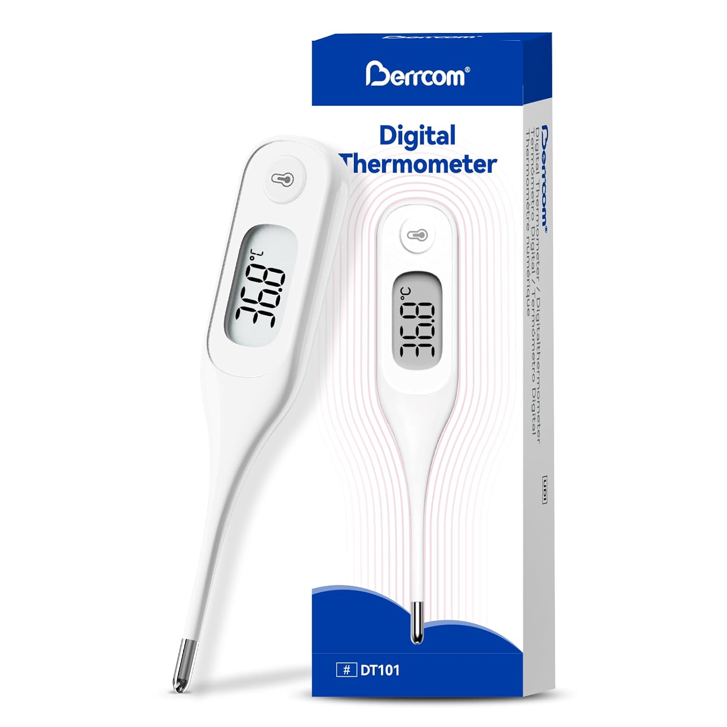 Digital Non-Contact Infrared Forehead Thermometer  | 3-in-1 Contactless Thermometer for Baby, Kids & Adults | Instant Fever Check | Temperature Gun for Home & Medical Use