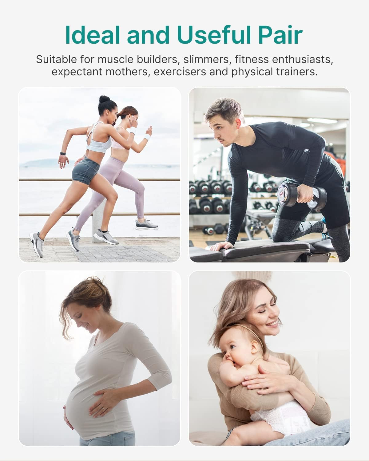 Smart Scale and Tape Measure, Digital Bathroom Scale & Body Tape Measure Sync with APP, Bluetooth Weighing Machine, Body Composition Analyzer, for Health Care