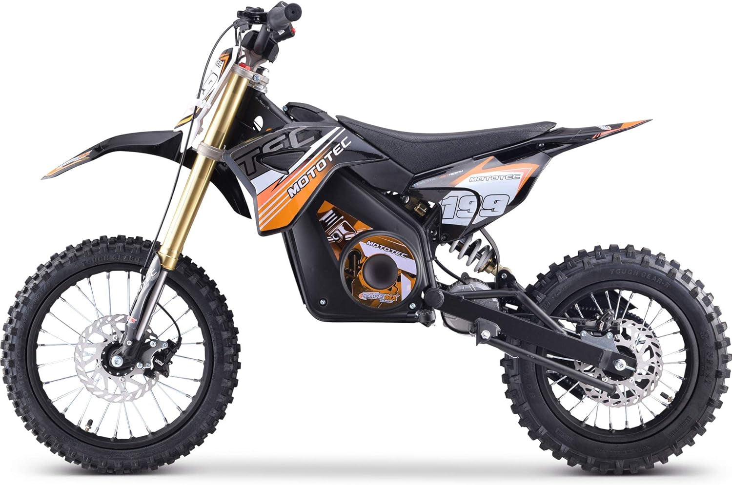 48v Pro Electric Dirt Bike 1600w Lithium Orange