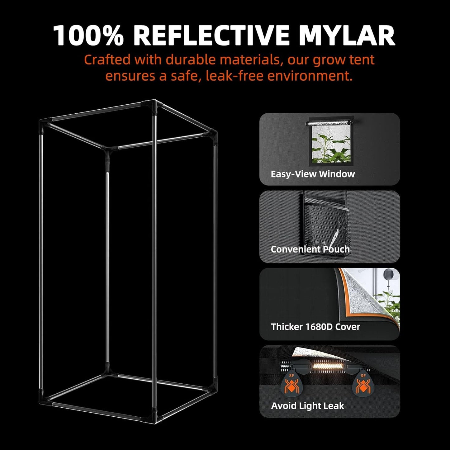 2024 ® 2x4 EVO Complete Grow Tent Kit SF2000 Samsung LM301H EVO & Dimmable Grow Tent Complete System 24" x 47" x 71" Growing Tent Set 4" Ventilation System &6'' Clip Fan
