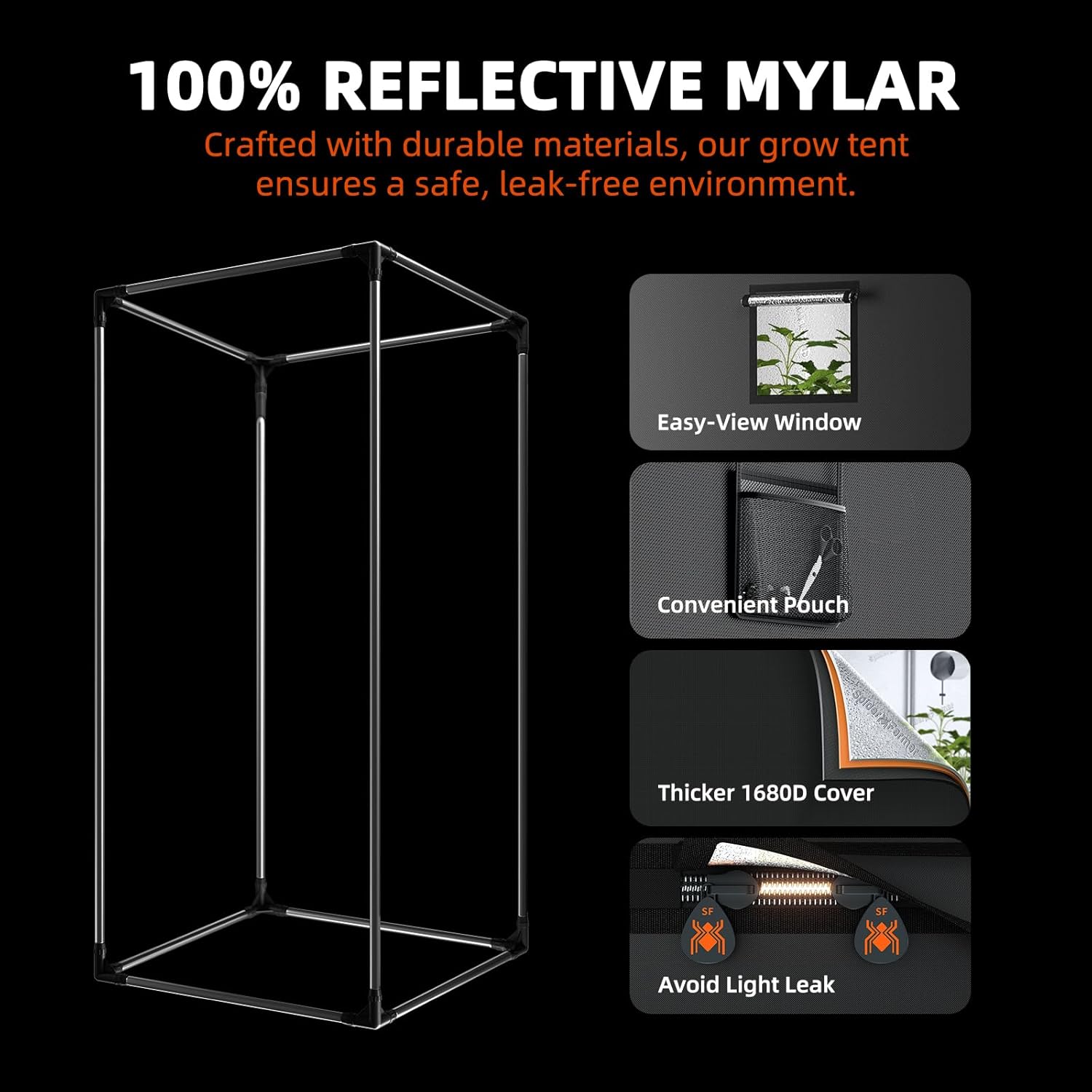 2024 ® 2x4 EVO Complete Grow Tent Kit SF2000 Samsung LM301H EVO & Dimmable Grow Tent Complete System 24" x 47" x 71" Growing Tent Set 4" Ventilation System &6'' Clip Fan