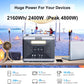 SolarPlay Portable Power Station 2400W – 2160Wh Solar Generator with LiFePO4 Battery, 1.5Hrs Fast Charging, 4 AC Outlets (Peak 4800W) Emergency Power Station for Home, Camping & Outdoor Battery Backup