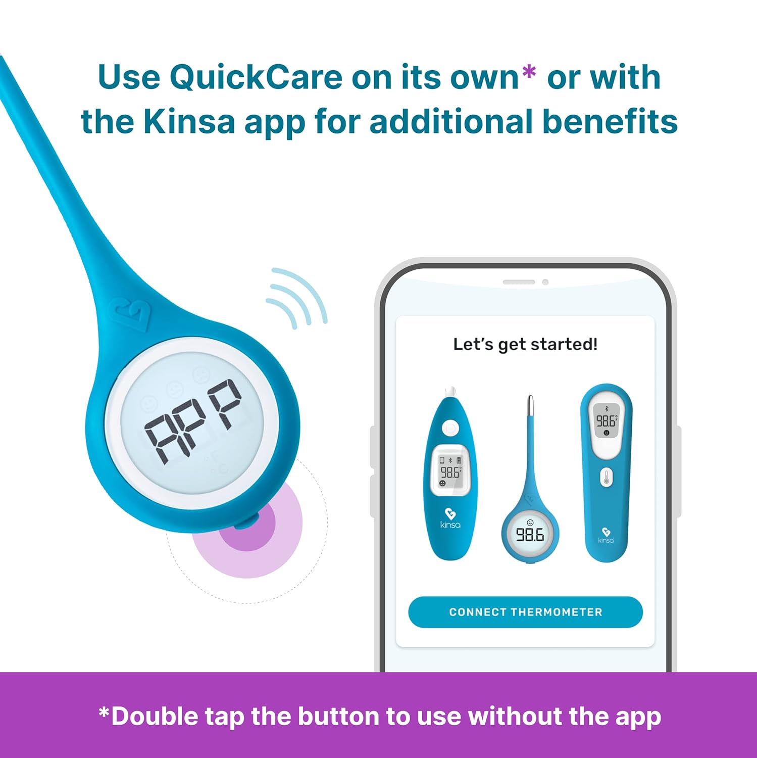 QuickCare Smart Digital Thermometer – FDA Cleared Medical Thermometer for Fast & Accurate Readings