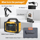 Solar Generator 300W Portable Power Station with 100W Foldable Solar Panel, 294Wh Lithium Battery, 120V/300W AC Outlet, Quiet Generator for Home, RV, Outdoor, Camping, and Emergency Use