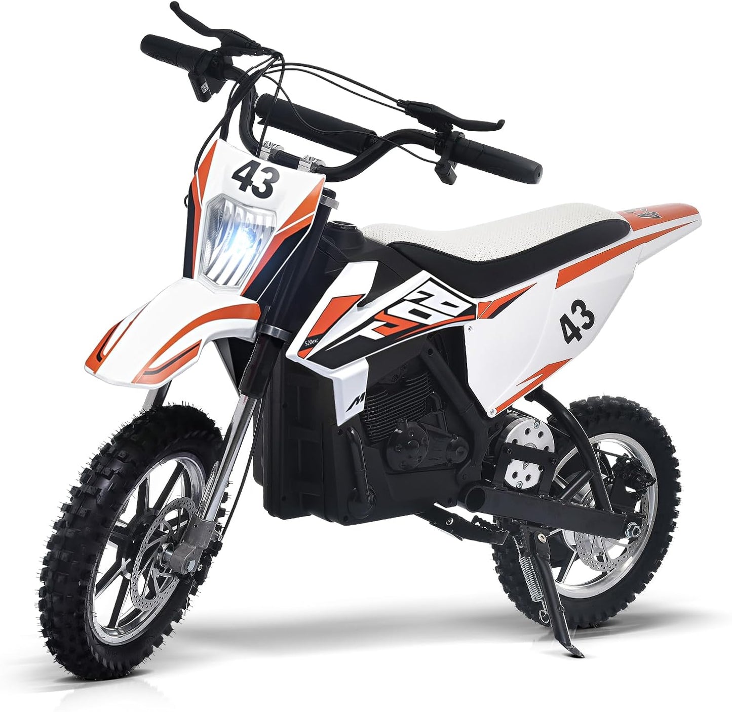  Kids Electric Dirt Bike 36V 650W – SRK-MC20 Pro  | Off-Road Motocross Motorcycle w/ 17MPH Speed  | Twist Throttle, Dual Suspension, Leather Seat & Brakes 