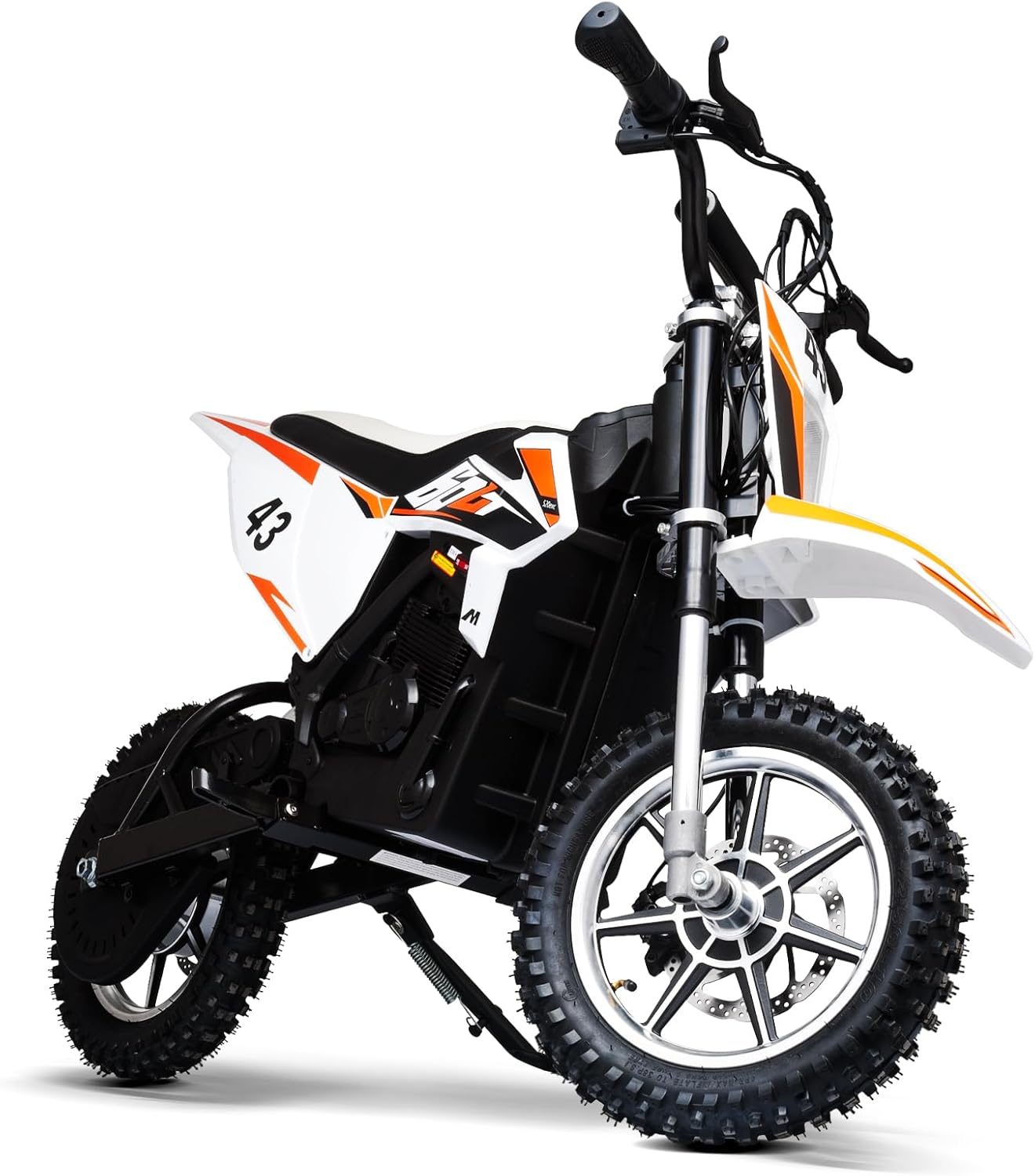  Kids Electric Dirt Bike 36V 650W – SRK-MC20 Pro  | Off-Road Motocross Motorcycle w/ 17MPH Speed  | Twist Throttle, Dual Suspension, Leather Seat & Brakes 