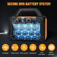 Solar Generator 300W Portable Power Station with 100W Foldable Solar Panel, 294Wh Lithium Battery, 120V/300W AC Outlet, Quiet Generator for Home, RV, Outdoor, Camping, and Emergency Use