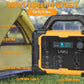 Solar Generator 300W Portable Power Station with 100W Foldable Solar Panel, 294Wh Lithium Battery, 120V/300W AC Outlet, Quiet Generator for Home, RV, Outdoor, Camping, and Emergency Use