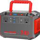 Portable Power Station 88.8Wh Solar Generator 150W Peak Lithium Battery Backup Power Bank with LED Light for Home, Outdoor, Travel, Emergency, RV & Off-Grid Living (Solar Panel Optional)