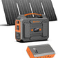 Portable Solar Generator 100W,Portable Power Bank 65W with AC Outlet 40W Solar Panel for Home Use RV Outdoor Camping Adventure