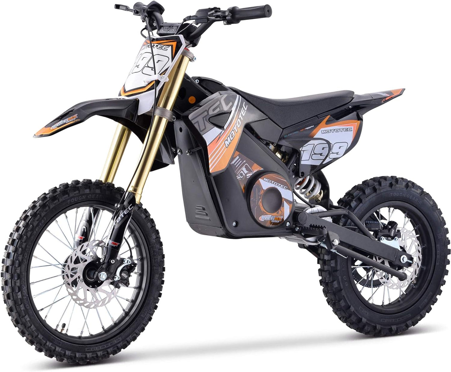 48v Pro Electric Dirt Bike 1600w Lithium Orange