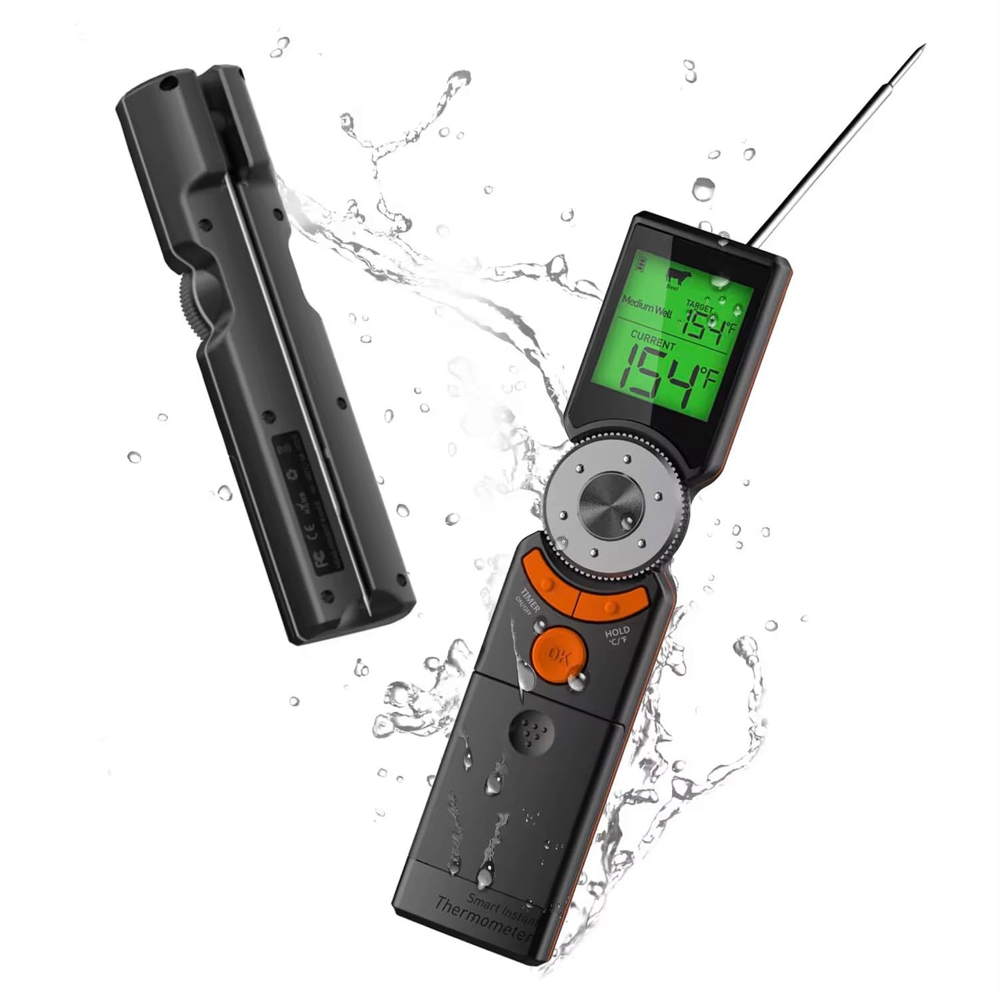 Smart Scroll Meat Thermometer with Instant Read