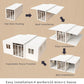 40FT Tiny House to Live in,Portable Prefab House with 3 Bedroom,1 Full Equiped Bathroom and Kitchen,Prefabricated Container House for Adults Living,Foldable Mobile Home with Steel Frame