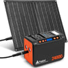 120W Peak Solar Generator Portable Power Station with 21W Panels, 88Wh Solar Charger Power Bank, AC DC USB Ports for Camping, Tent, Laptop, Outdoor, and Emergency Use